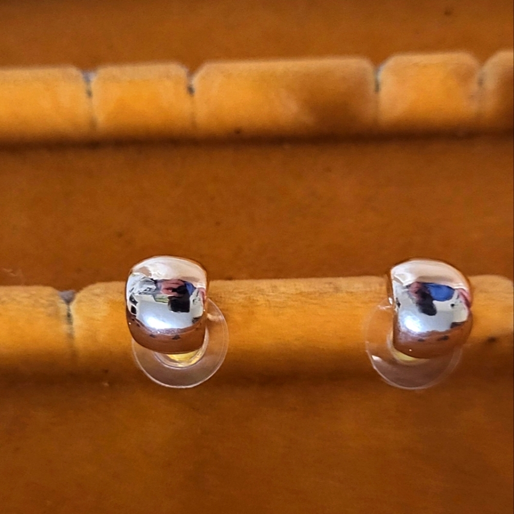 Elegant Silver Stud Earrings